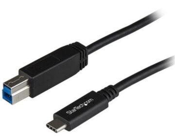 StarTech USB-C naar USB3-B kabel [ 1m Zwart USB3.1 ]