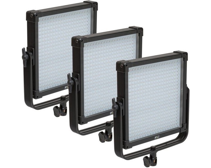 F&V K4000 SE Daylight 3-light kit [ 3x 400 LEDs 5600K - 3x Milk Filter - 3x AC Adapter ]