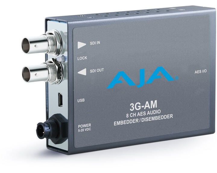 AJA 3G-AM Mini-Converter 8-ch AES audio (dis)embedder [ 3G-SDI XLR ]