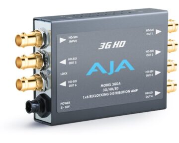 AJA 3GDA Mini-Converter Distribution Amplifier [ 1x6 3G-SDI ]
