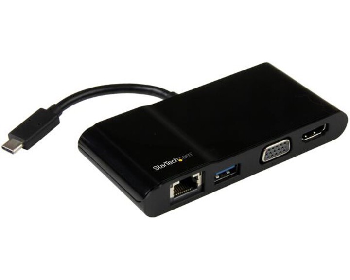 StarTech USB-C Multiport Adapter [ 4k HDMI VGA Ethernet USB3 ]