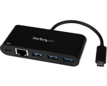 StarTech USB-C Hub [ 3x USB3.1 Ethernet ]