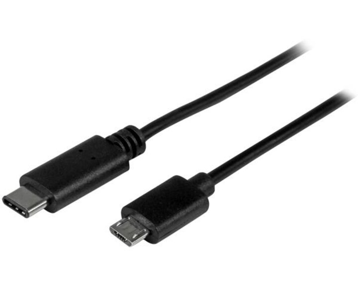 StarTech USB-C naar USB2 Micro-B kabel [ 0.5m Zwart ]