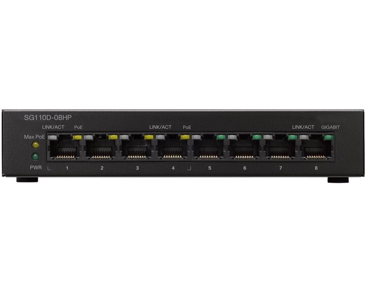 Cisco SG110D-08HP Switch [ 8 ports - 4x PoE ]