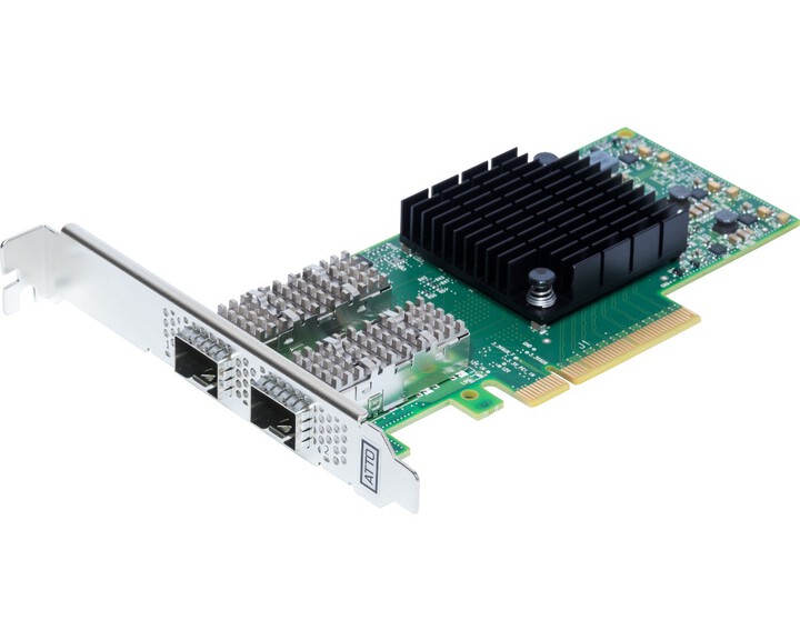 ATTO FastFrame N322 Optical Ethernet Card [ Dual 10/25GbE PCIe ]