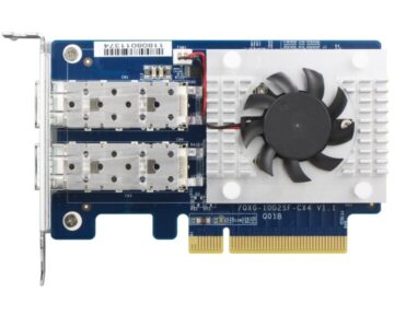 QNAP QXG-10G2SF-CX4 2x 10GbE SFP+ expansion card [ PCIe Gen3 x8 ]
