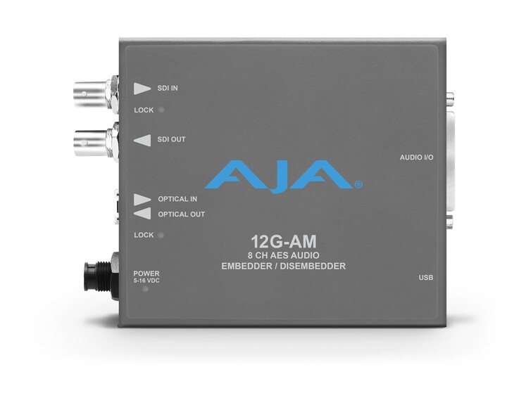 AJA 12G-AM Mini-Converter 8-ch AES Audio (dis)embedder [ zonder fiber module ]