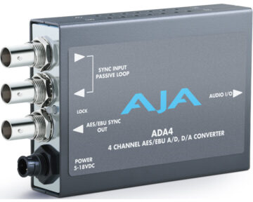 AJA ADA4 Mini-Converter Audio AD en DA converter [ 4 channel ]