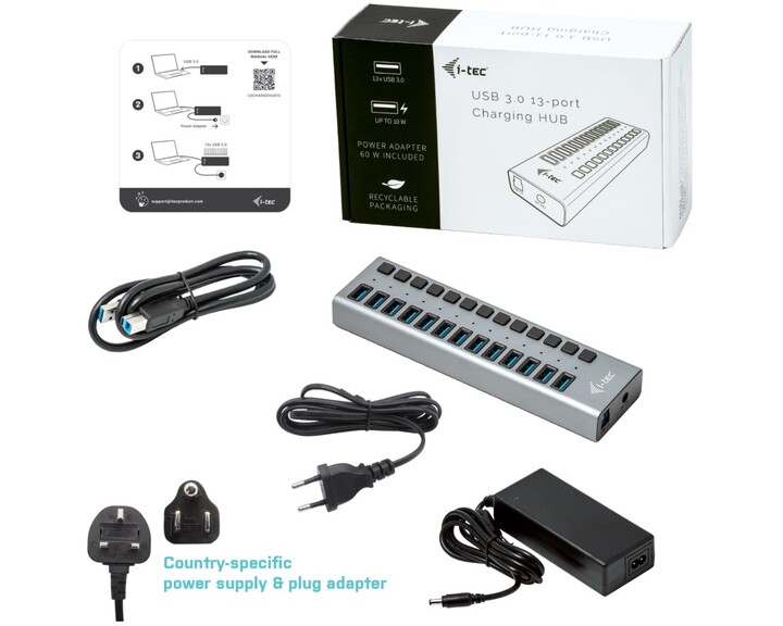 i-tec USB Charging Hub 13 port [ USB 3.0 60W ]