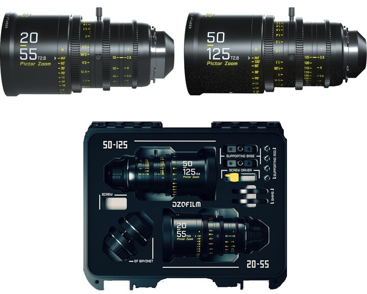 DZOFilm Pictor Zoom Bundle 20-55mm & 50-125mm T2.8 Black [ EF & PL met case ]