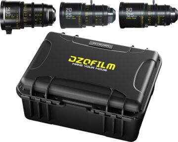 DZOFilm Pictor Zoom Bundle 12-25 | 20-55 | 50-125mm T2.8 Black [ EF & PL met case ]