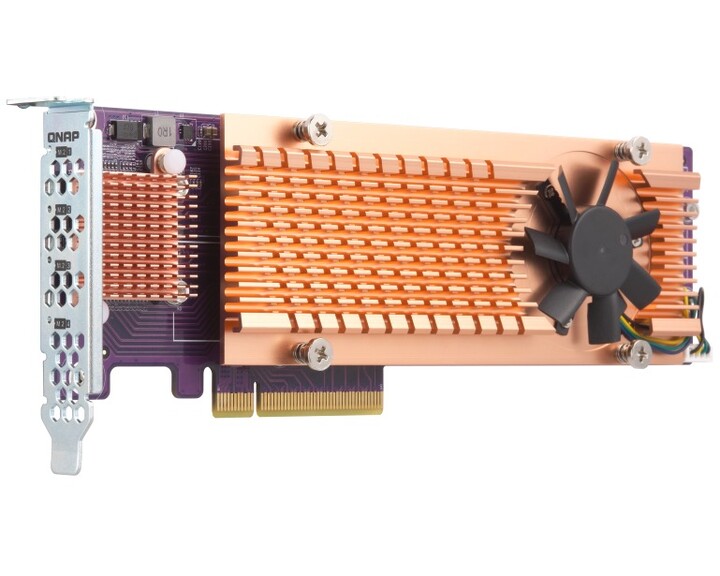 QNAP QM2-4P-384 4x M.2 NVME expansion card [ PCIe Gen3 x8 ]