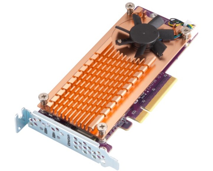 QNAP QM2-2P-384A 2x M.2 NVME expansion card [ PCIe Gen3 x8 ]