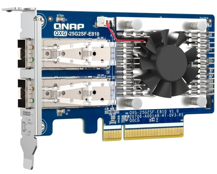 QNAP QXG-25G2SF-E810 2x 25GbE SFP28 expansion card [ PCIe Gen4 x8 ]