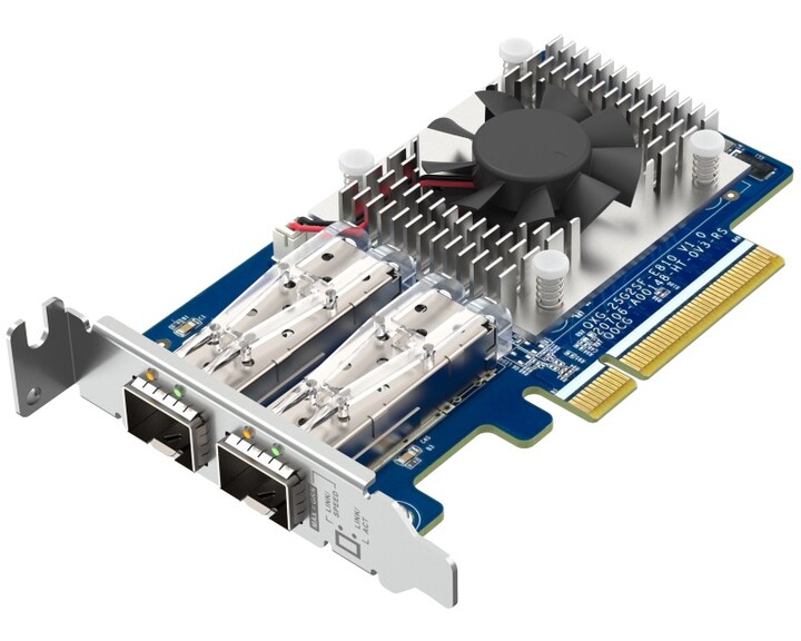 QNAP QXG-25G2SF-E810 2x 25GbE SFP28 expansion card [ PCIe Gen4 x8 ]