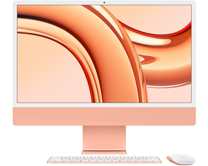 Apple iMac 24” M3 8-core CPU en 10-core GPU 256GB opslag Orange