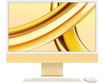 Apple iMac 24” M3 8-core CPU en 10-core GPU 512GB opslag Yellow
