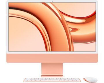 Apple iMac 24” M3 8-core CPU en 10-core GPU 512GB opslag Orange