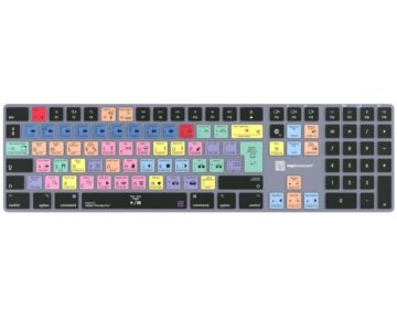 Logickeyboard TITAN Wireless Backlit keyboard Adobe Premiere Pro UK