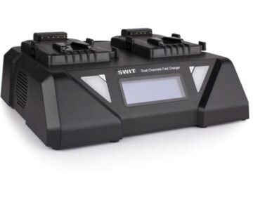 SWIT S-3812S dual fast charger voor V-mount accu’s